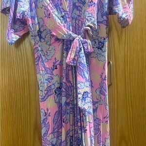 Lilly Pulitzer Pink and Blue Patterned Dress